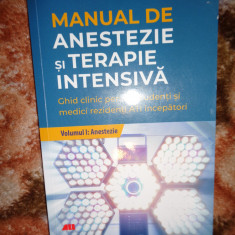 Manual de anestezie si terapie intensiva - Gabriel Gurman an 2023,222pagini