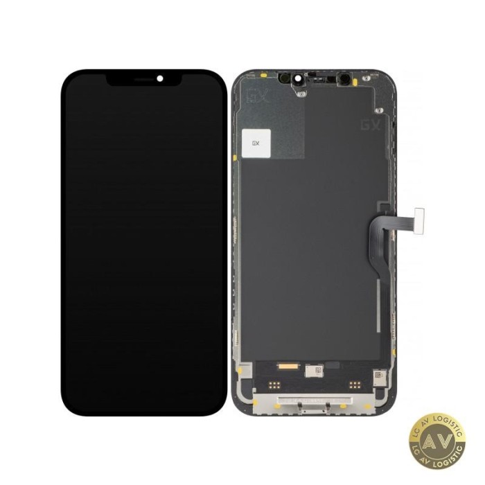 Display cu Touchscreen GX pentru Apple iPhone 12 Pro Max cu Rama Versiune OLED IC Movable Negru