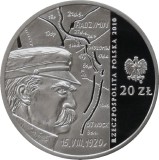 Polonia 20 zloti 2010, 90th Anniversary of the Battle of Warsaw ,Argint .925 .28.28 g PROOF, Europa