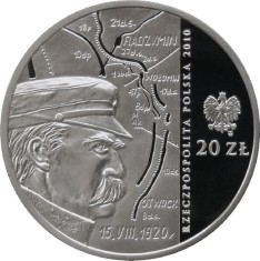 Polonia 20 zloti 2010, 90th Anniversary of the Battle of Warsaw ,Argint .925 .28.28 g PROOF