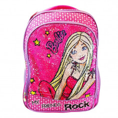 Rucsac cu paiete Barbie, 32 x 18 x 43 cm foto