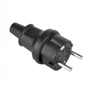 Stecher cauciucat 16A/250V, IP44, URZ3175 foto