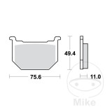 MBS Placute frana fata TRW MCB509 Suzuki GN 250, Cod Produs: 7871429MA