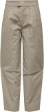 Pantaloni Dama Chino ONLY Onlevelyn Loose Fit, Talie Inalta, Bumbac Elastic, XS 30 - Outlet