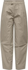 Pantaloni de dama ONLY Onlevelyn HW Loose Pleat Chino Pnt Noos, XS 30 - OUTLET