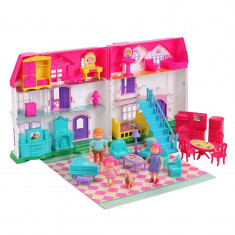 Casuta cu papusi Dreamy Dollhouse, 30 accesorii, multicolor foto