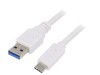 Cablu USB 3.0 A la C 3m Alb Aurit, Gembird