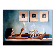 reproducere pictată în ulei Jack Vettriano, Kobieta w wannie
