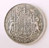 CANADA 50 CENTS CENTI 1952 ARGINT VF++XF ( CITITI DESCRIEREA )