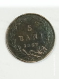 Romania 5 BANI 1867 WATT