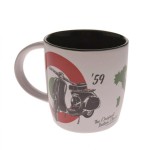 Cana Vespa 43057 Ceramica 340ml - Imprimeu Calitate, Durabila, 8.5x9cm