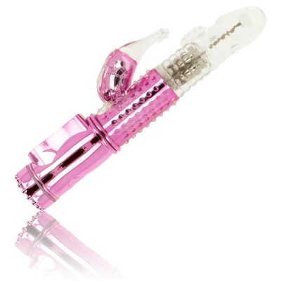 OHMAMA - VIBRATOR WITH ROTATION FUNCTION AND CLITORIS STIMULATOR foto