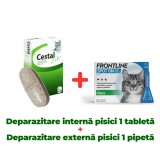 Cumpara ieftin Deparazitare internă și externă pisici Frontline Spot On 1 pipetă + Cestal Cat 1 tabletă