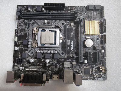 Placa de baza ASUS H110M-D, Socket LGA 1151, DDR4 + Procesor G4400 foto