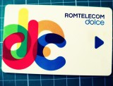 Cartelă televiziune prin cablu și internet Romtelecom Dolce TV cod 408 policarbonat