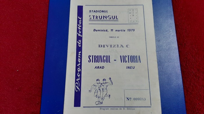 program Strungul Arad - Victoria Ineu