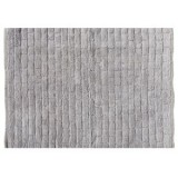Covoras Decorativ de Iarna, Gri, Model Caramizi Reliefate, 100x70cm, CMCLASS