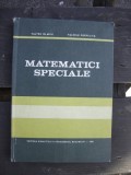 MATEMATICI SPECIALE - VALTER OLARIU