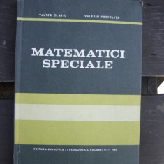 MATEMATICI SPECIALE - VALTER OLARIU