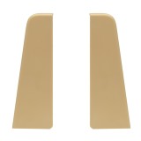 Terminatie pentru plinta parchet MDF SET, stanga / dreapta, PVC, stejar lemon, 60 x 20 x 6 mm, 4 buc/set