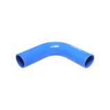 Furtun cotit din silicon 90&deg; cu insertie textila 54x200x200 mm Breckner