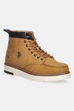 U.S. Polo Assn. bocanci LONDON001 culoarea maro, LONDON001M/EU1