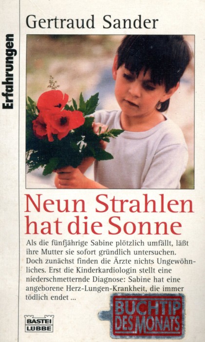 Neun strahlen hat die sonne