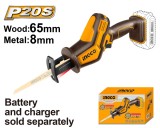 Cumpara ieftin Fierastrau sabie vertical 20V, 3200rpm, taiere lemn/metal, fara acumulator, Ingco CRSLI6508