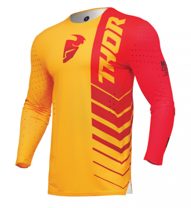 Tricou enduro motocross THOR Prime Analog Lemon