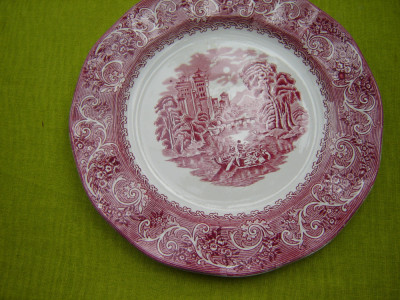 Portelan Ironstone Staffordshire, deosebit platou foto