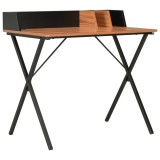 Gossi birou, negru si maro, 80x50x84 cm