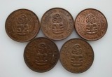 Noua Zeelanda - Half Penny - Lot 5 buc ani diferiti L5