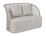 Cumpara ieftin Canapea textil gri bej Cuyen 150x81x93 cm