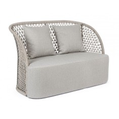 Canapea textil gri bej Cuyen 150x81x93 cm