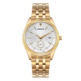 Ceas barbatesc Chenxi Casual Clasic Fashion Business Quartz Auriu