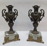 Set 2 amfore bronz Art- Nouveau