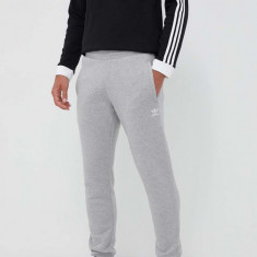 adidas Originals pantaloni de trening culoarea gri, melanj