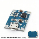 5V Micro USB 1A 18650 Battery Charging Board Module-Conținutul pachetului 1 Bucată, Oem