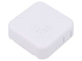 Carcasă universală ABS albă 60mm x 60mm x 20mm 1551SNAP
