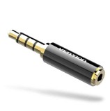 Adaptor Jack 2.5 mm mama 4 pini - Jack 3.5 mm mufa tata 4 pini metal aurit VENTION BFBB0-DE