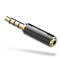 Adaptor Jack 2.5 mm mama 4 pini - Jack 3.5 mm mufa tata 4 pini metal aurit VENTION BFBB0-DE