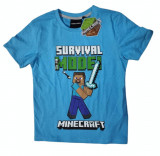 Tricou Minecraft ORIGINAL Survival Mode 5-12 ani + Bratara CADOU !!, YL, YM, YS, YXL, YXS
