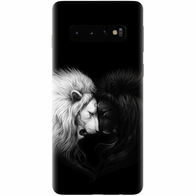 Husa silicon personalizata pentru Samsung Galaxy S10 Plus, Lions foto