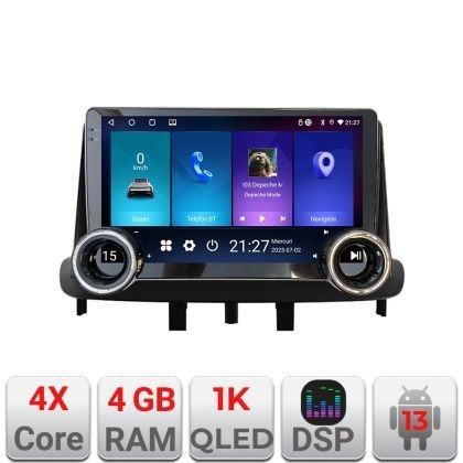Navigatie Renault Megane 3 Fluence Kit-145 Edotec 4+64 10.5 inch Incell 1K android Wifi 5Ghz gps internet CarStore Technology