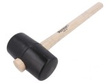 Ciocan 350mm 527g Rotund Guma Lemn Duritate Shore 90