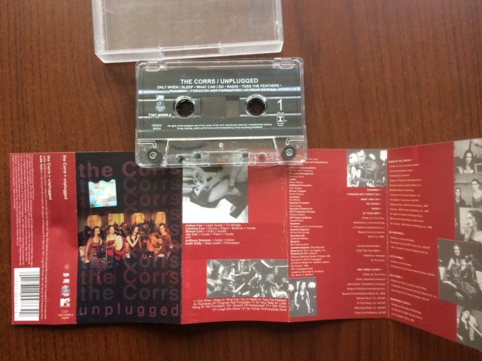 the corrs unplugged mtv series album 1999 caseta audio muzica pop rock atlantic lava records