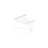 Uscator Rufe Tavan 5 Bare x 190 cm Sepio Otel, 10kg, Sistem Coborare Usoara, Montaj Simplu, Universal