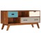 Gossi comoda tv cu 3 sertare, 110x35x50 cm, lemn masiv acacia