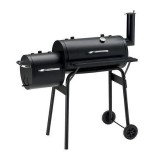 Gratar gradina, grill&nbsp;dreptunghiular, cu roti, capac, afumatoare si horn, 112x63x117 cm, Strend Pro