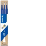 Rezerva roller Pilot Frixion Ball, 0.5 mm, 3 bucati/set, Albastru